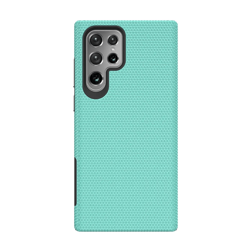 Triangle Shockproof Case with Anti Slip Grains for Samsung Galaxy S21 Ultra 5G - Mint